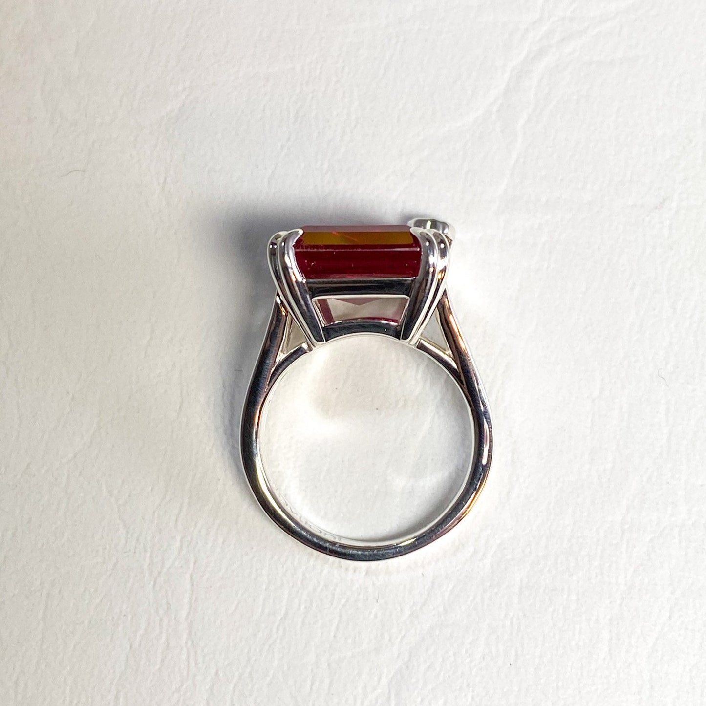 Emerald Cut Solitaire Statement Ring