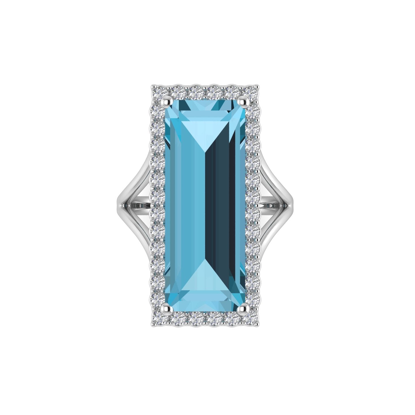 Blue Ice Topaz Ring