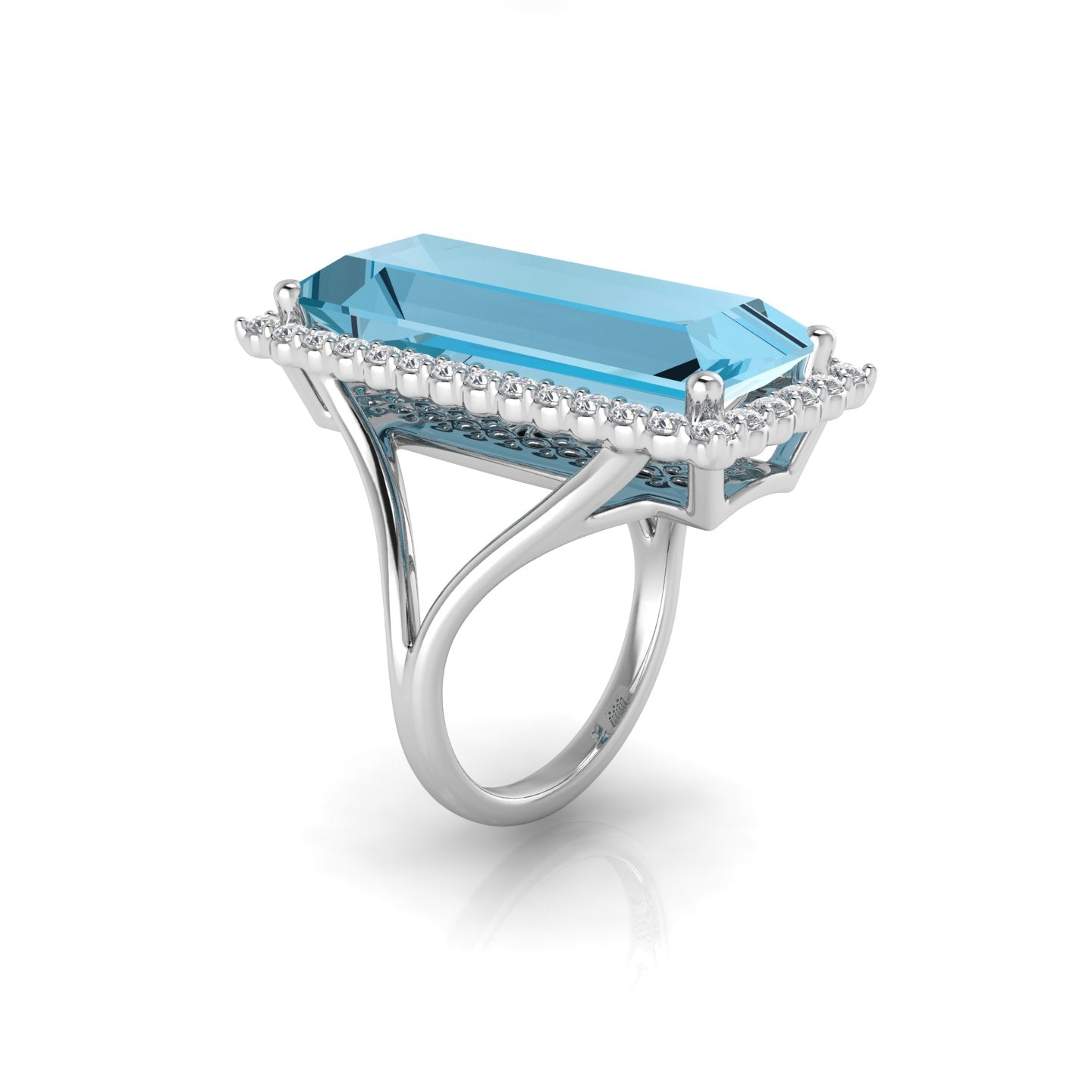 Blue Ice Topaz Ring