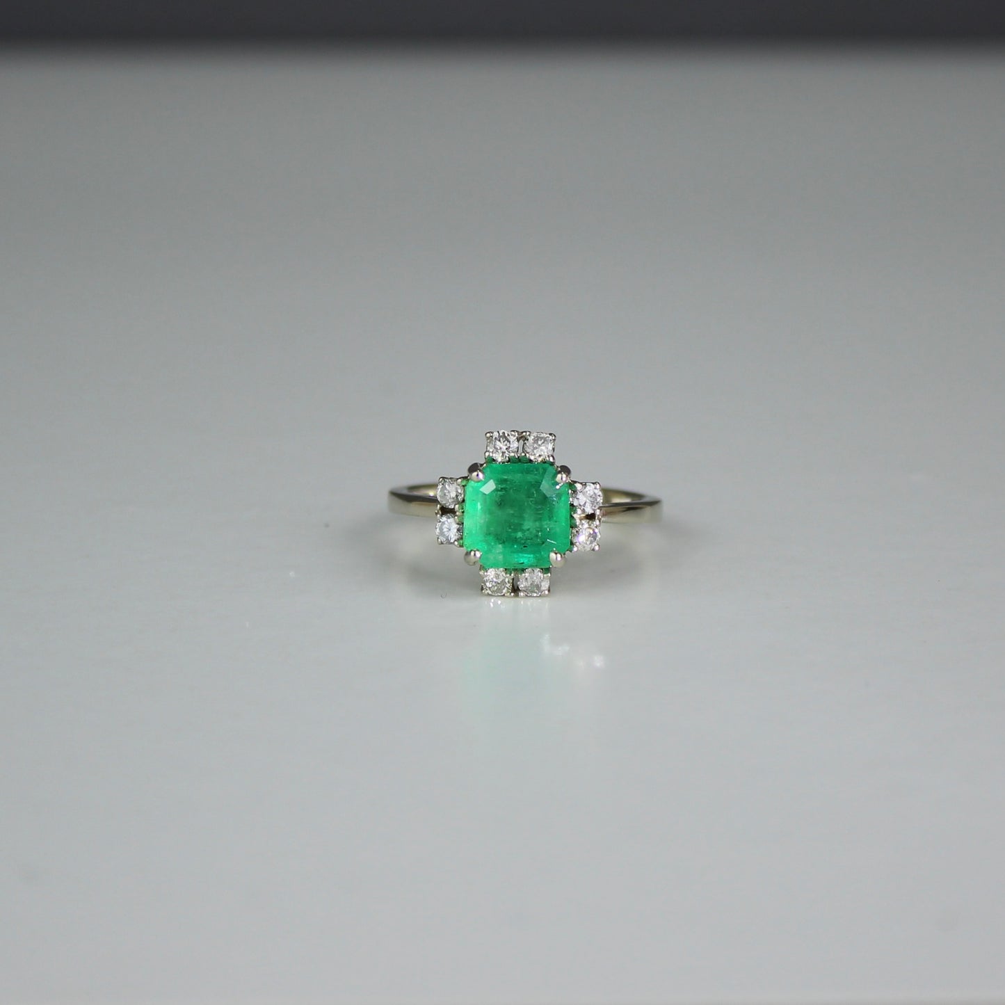 Emerald and Diamond Ring