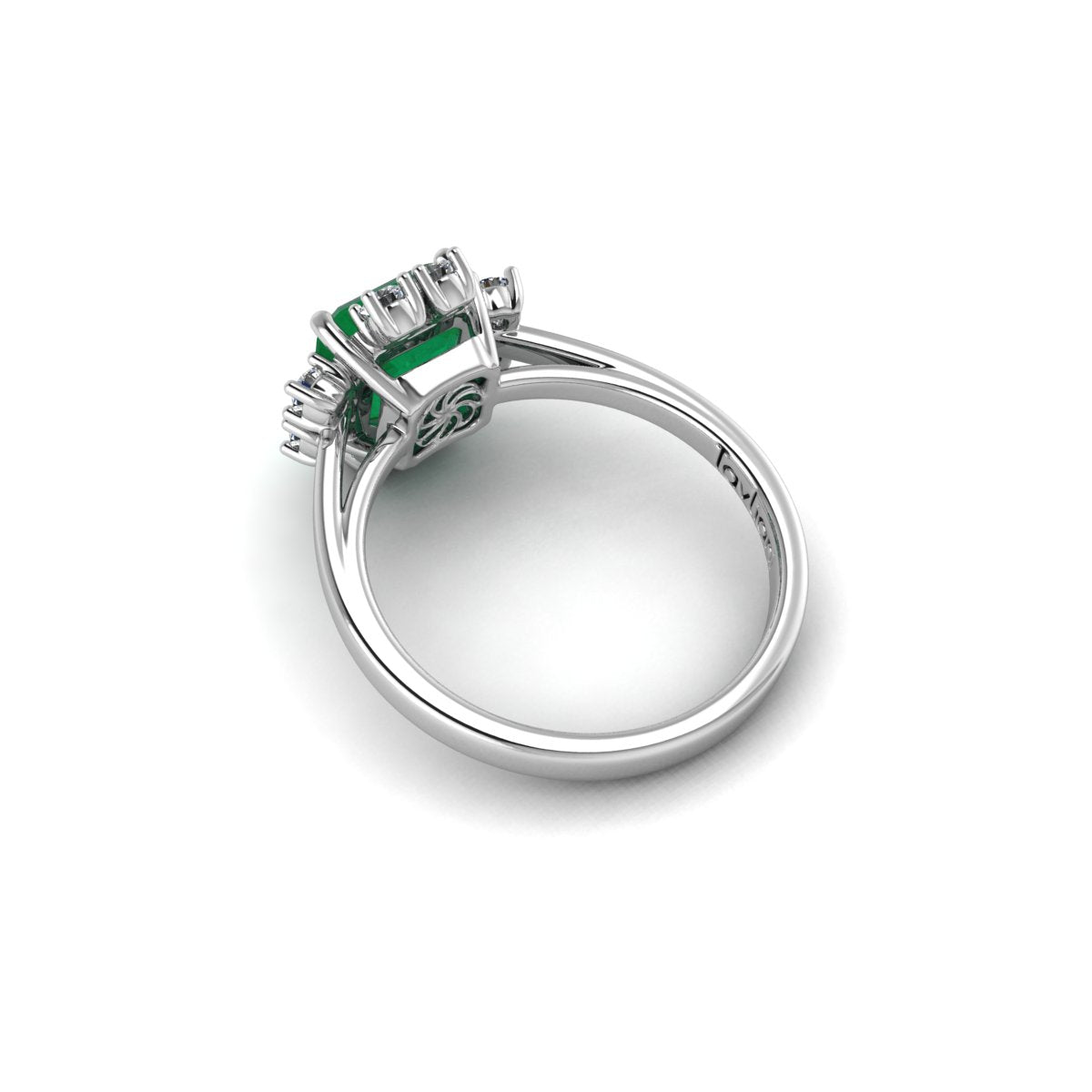 Emerald and Diamond Ring