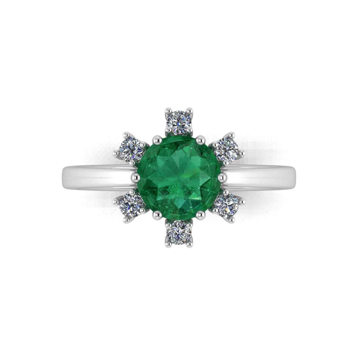 Emerald and Diamond Ring