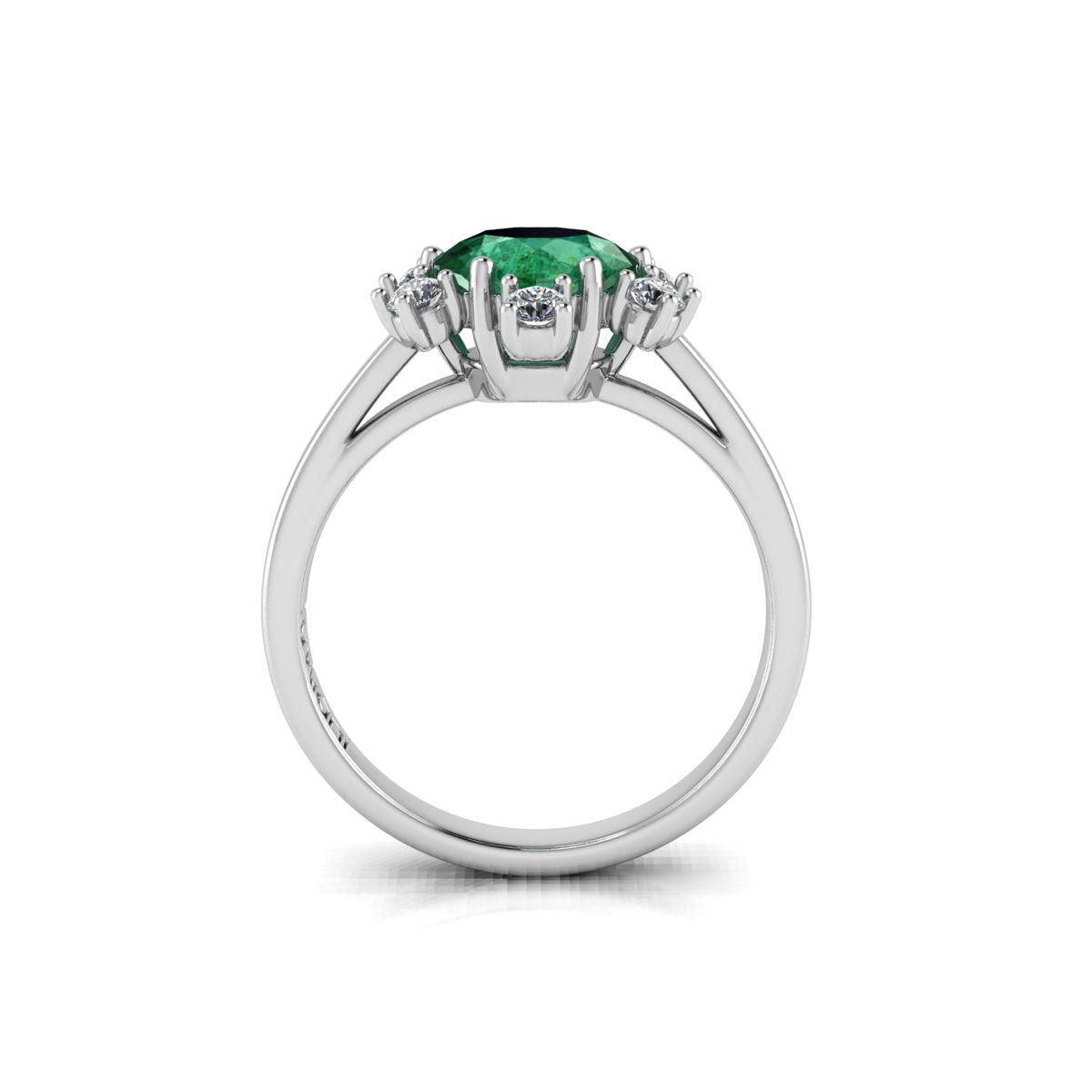 Emerald and Diamond Ring