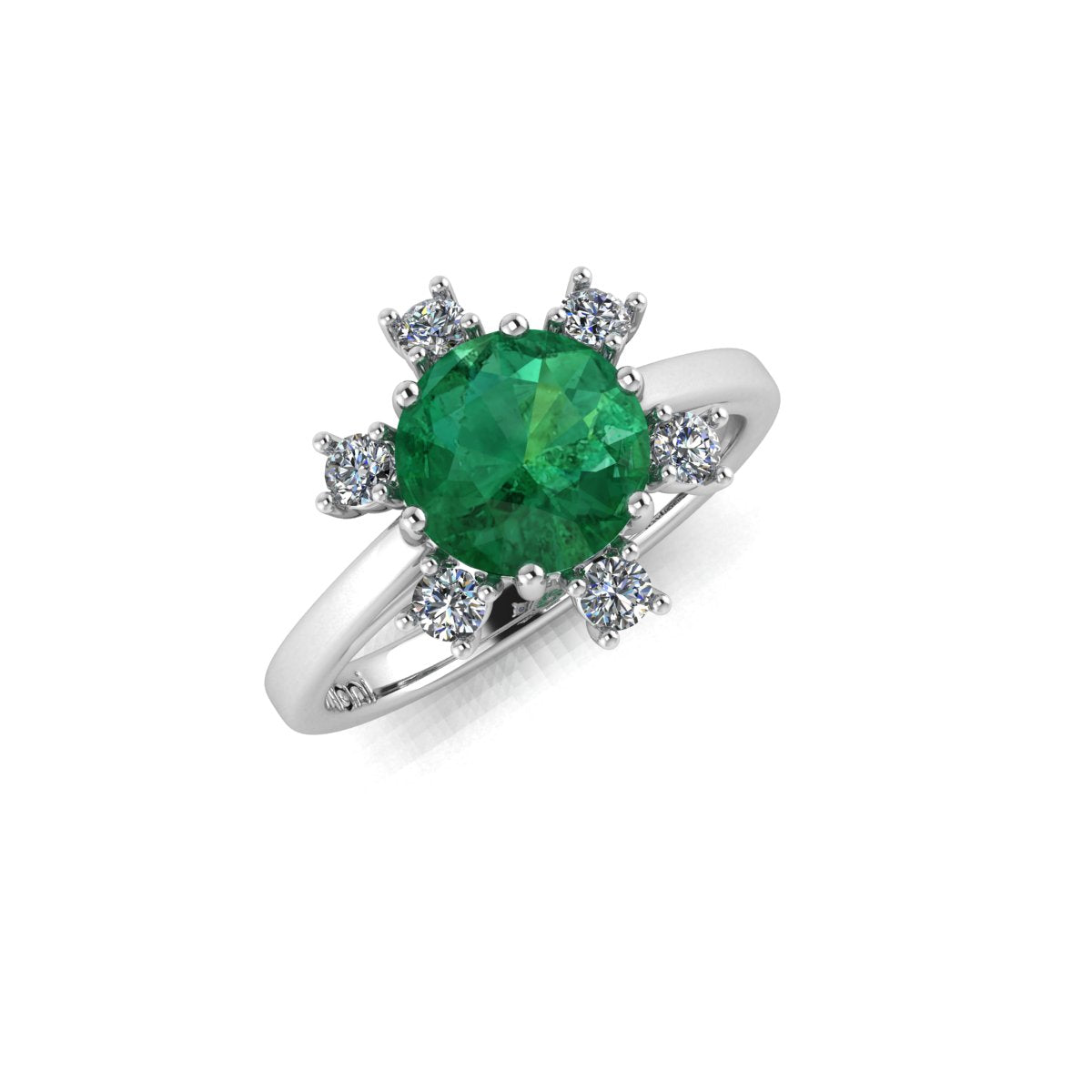 Emerald and Diamond Ring