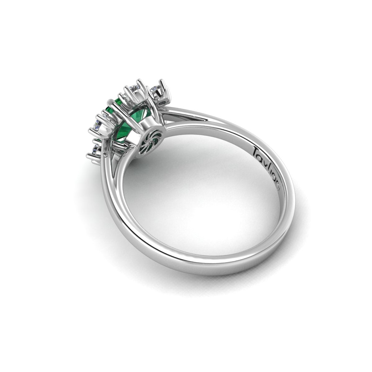 Emerald and Diamond Ring