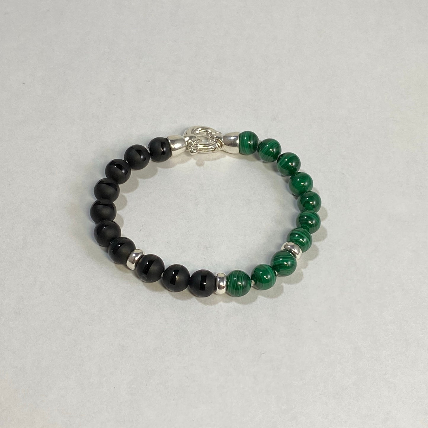 Malachite and Onyx Bracelet