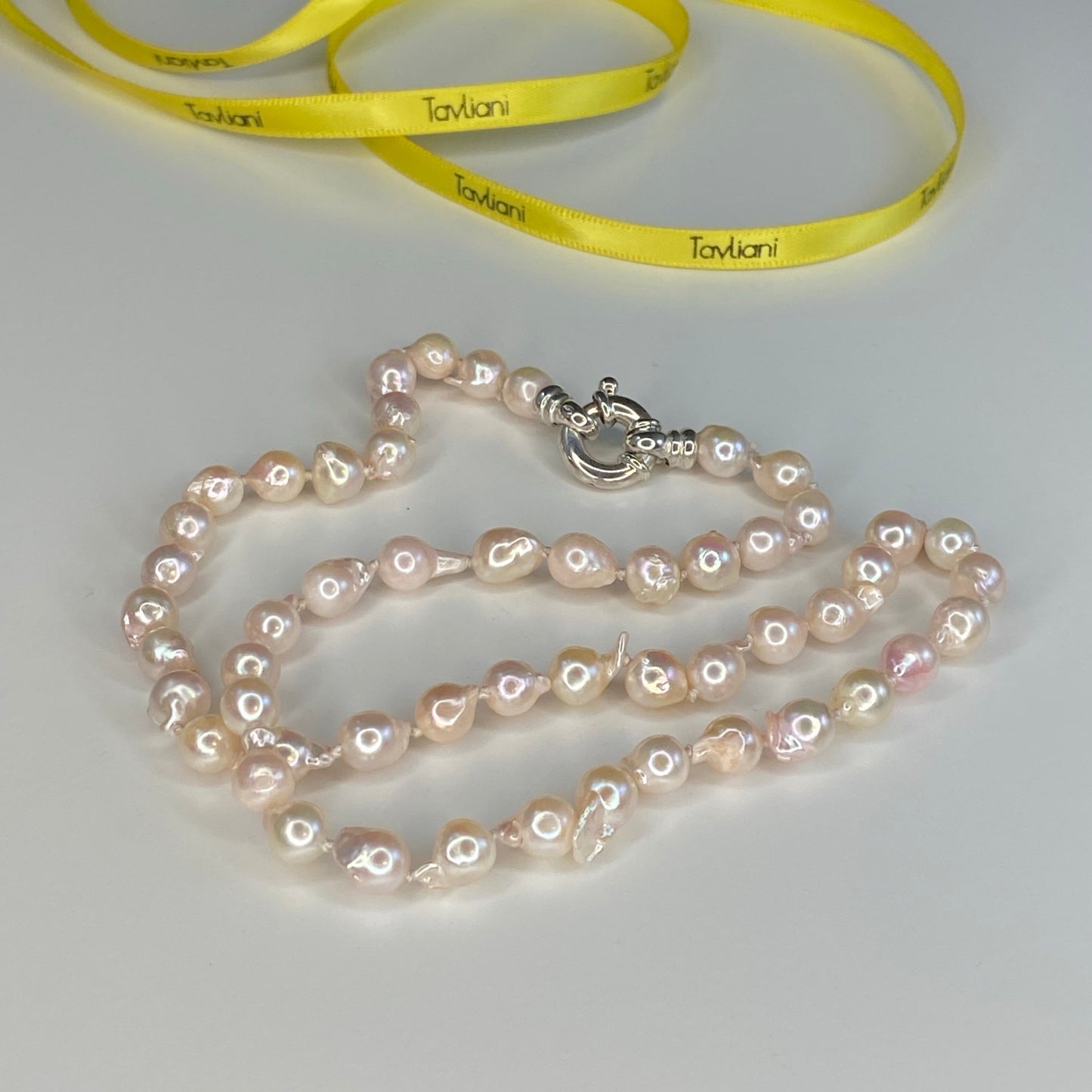 Pink Baroque Pearl Necklace