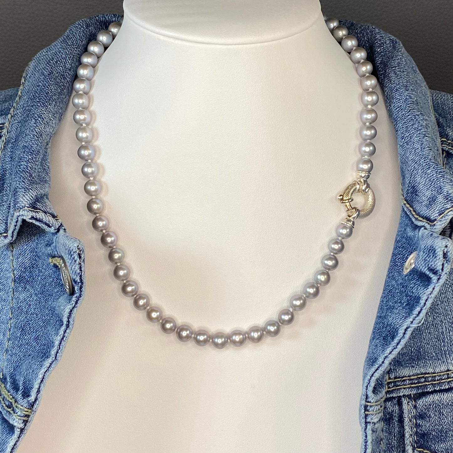 Silver Spell Pearl Necklace