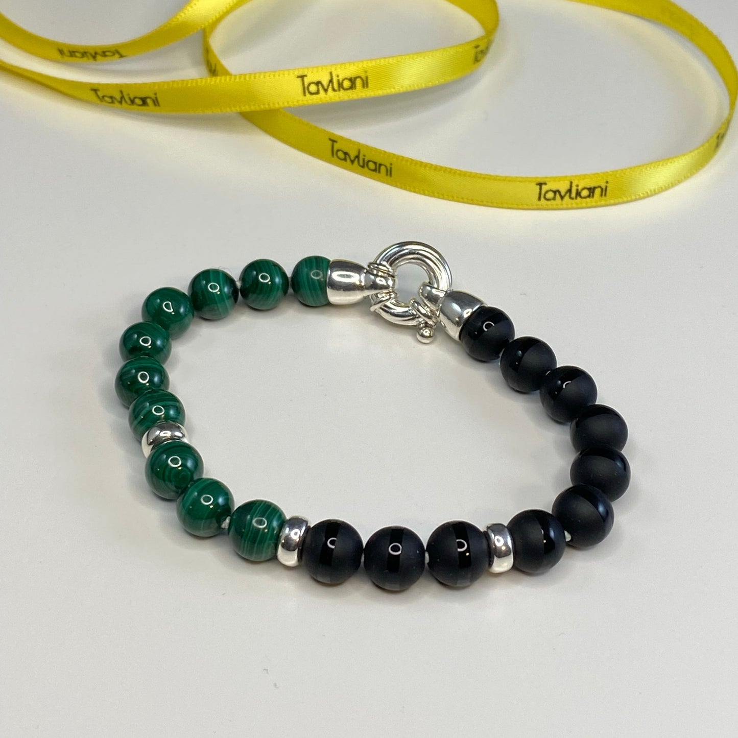 Malachite and Onyx Bracelet