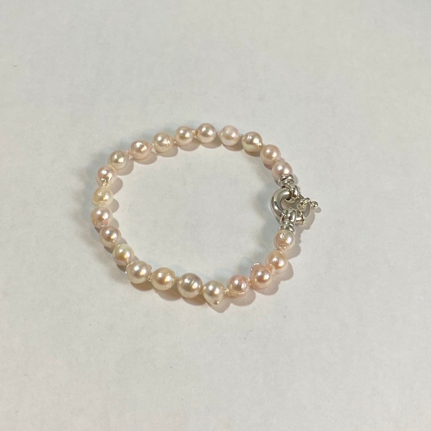 Pink Baroque Pearl Bracelet