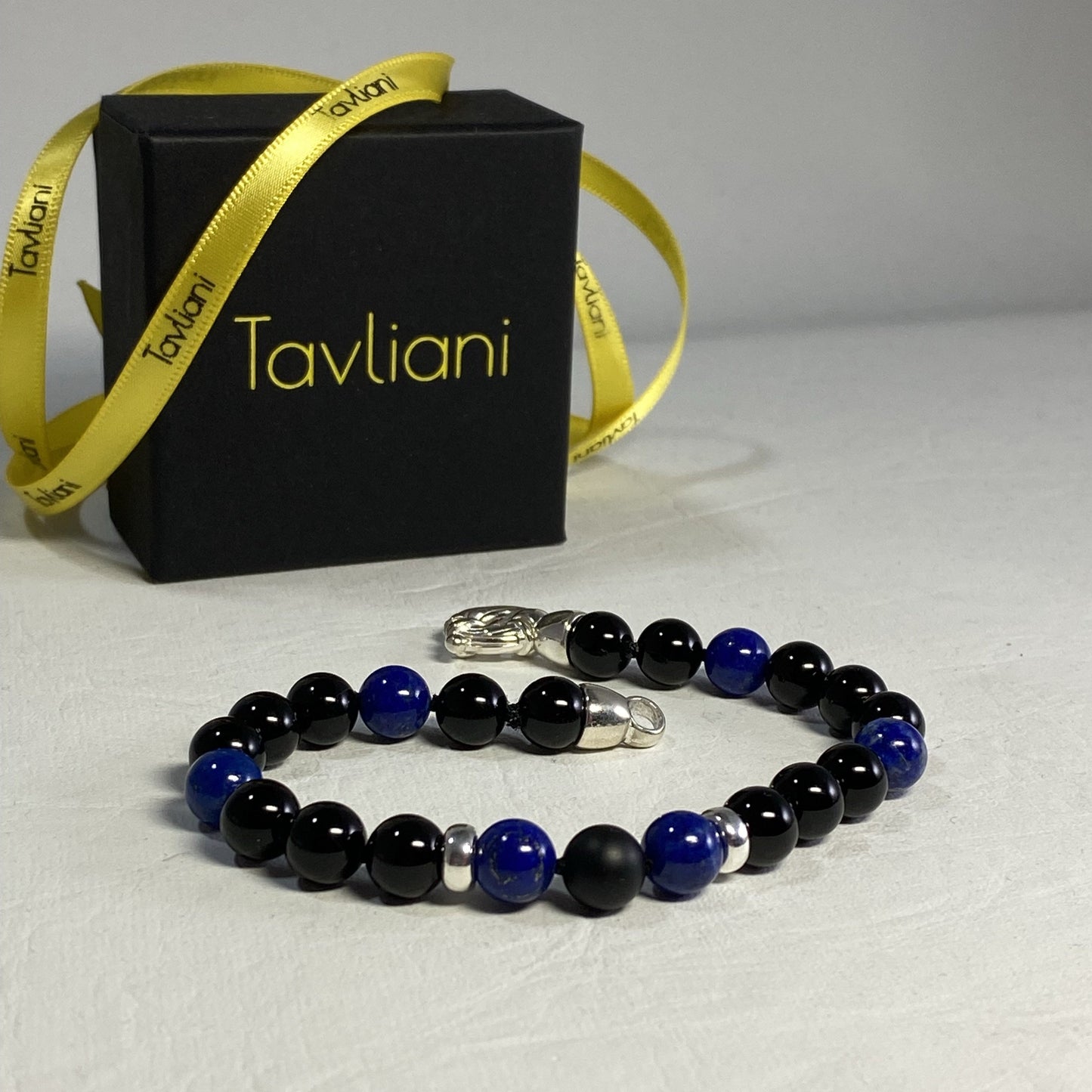 Onyx and Lapis Lazuli Bracelet