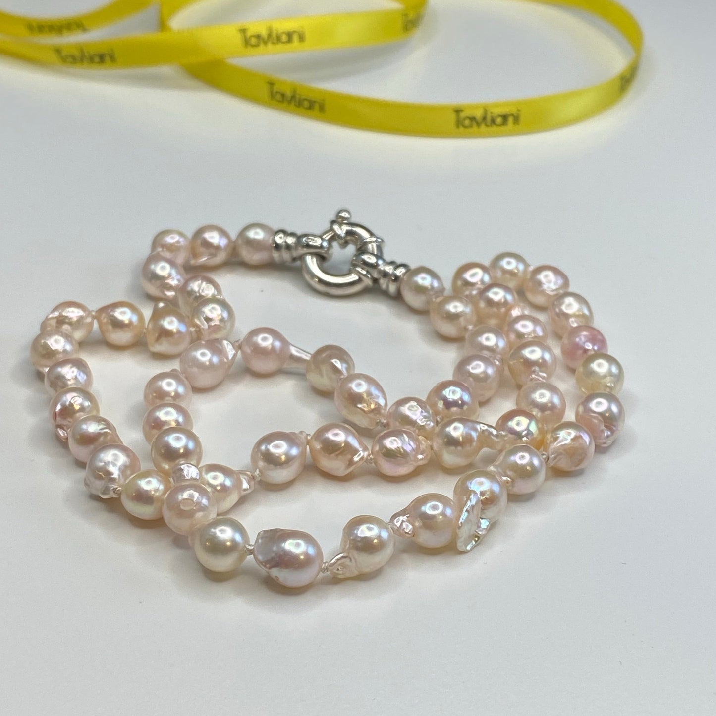 Pink Baroque Pearl Necklace