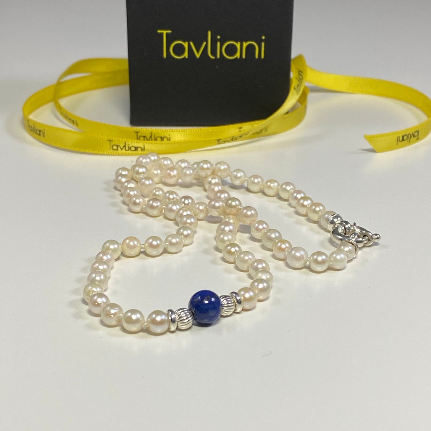 Pearl and Lapis Lazuli Necklace