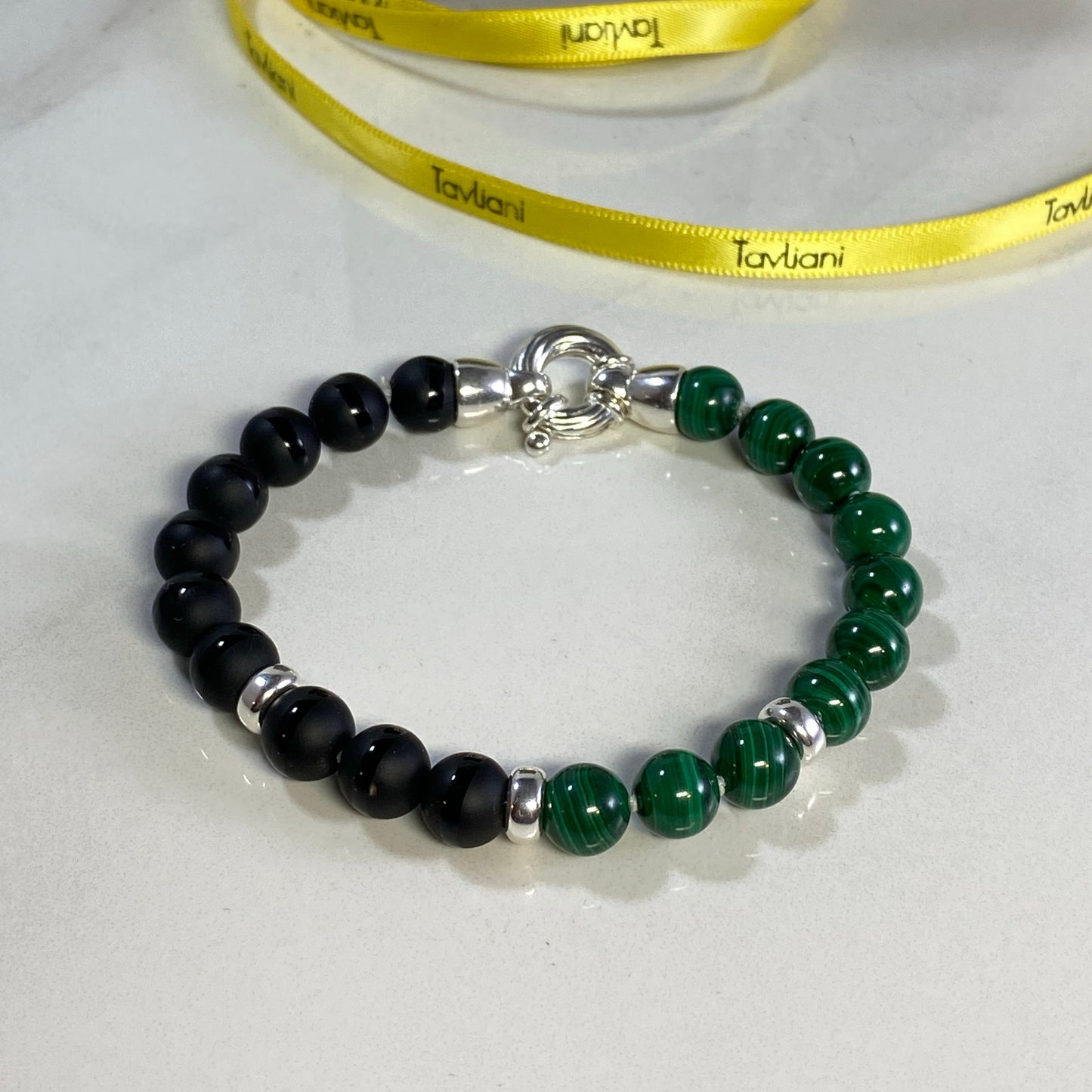 Malachite and Onyx Bracelet