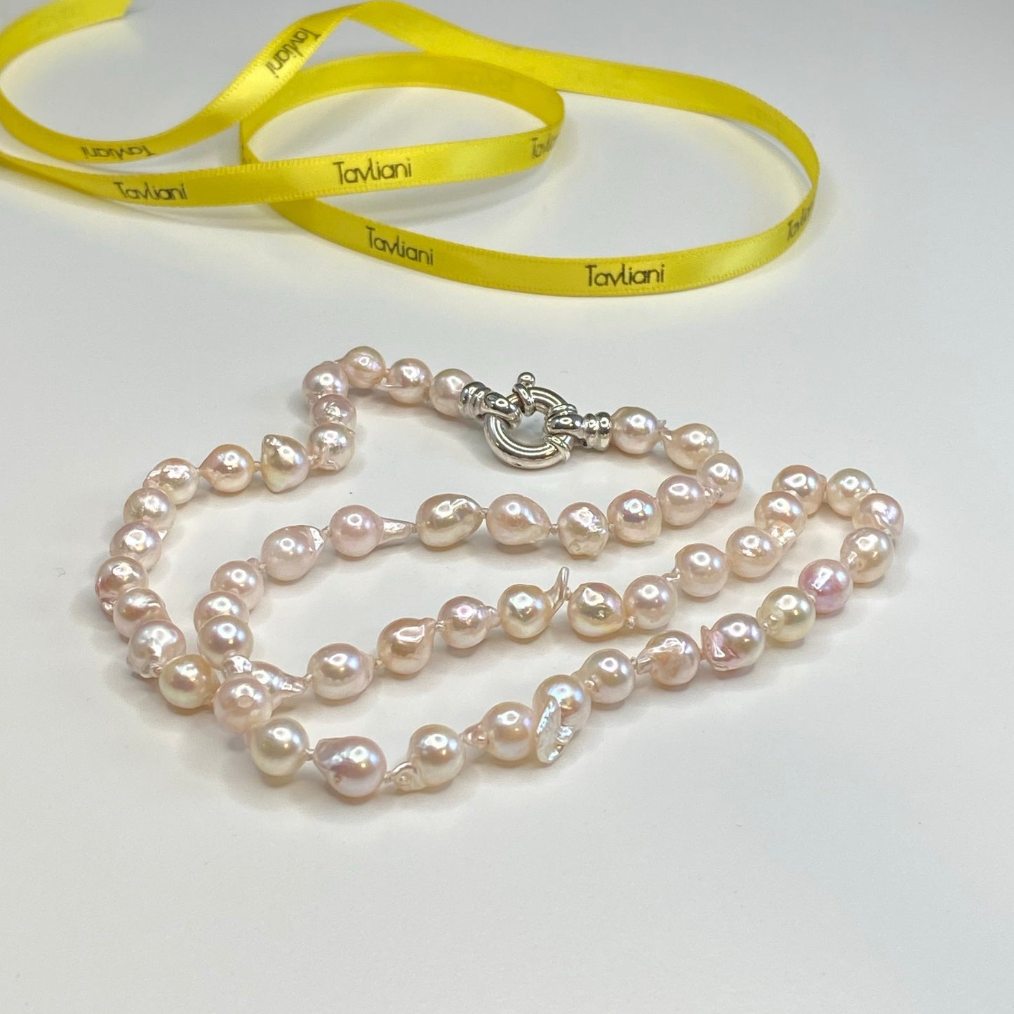 Pink Baroque Pearl Necklace