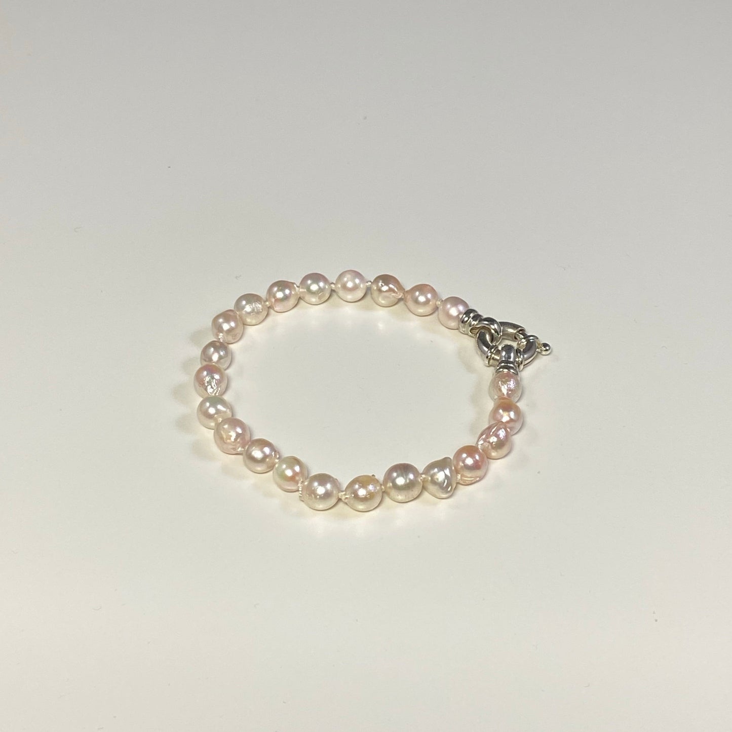 Pink Baroque Pearl Bracelet