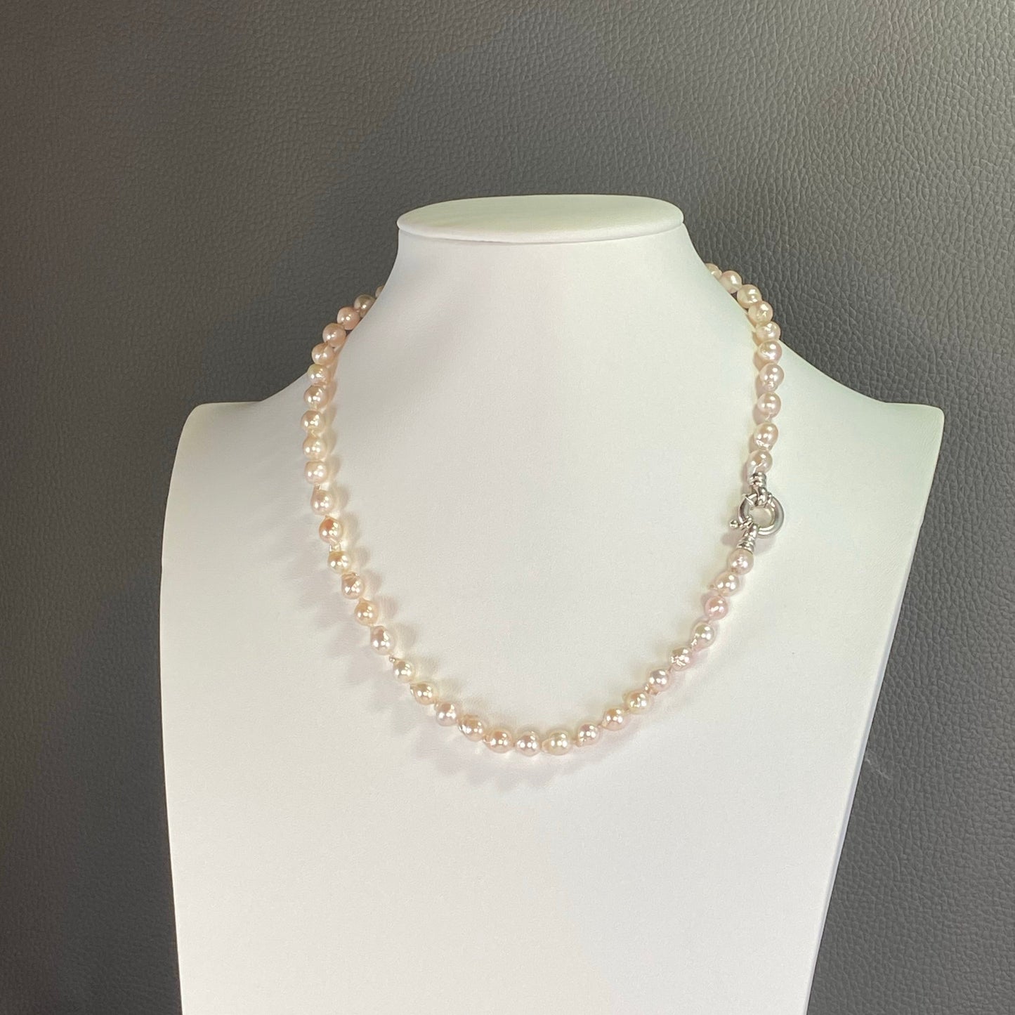 Pink Baroque Pearl Necklace