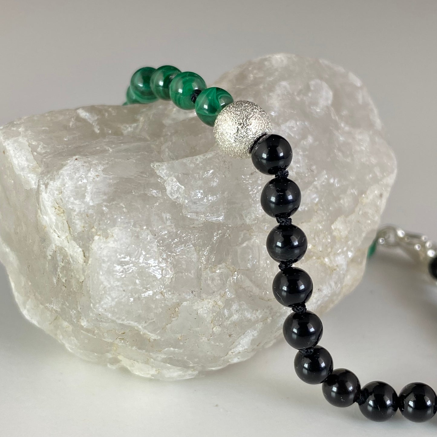 Malachite and Onyx Bracelet